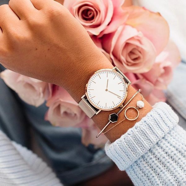 wristwatches luxury rose gold watch women bracelet watches brand ladies casual quartz steel women's wristwatch, Slivery;brown
wristwatches luxury rose gold watch women bracelet watches brand ladies casual quartz steel women's wristwatch, Slivery;brown