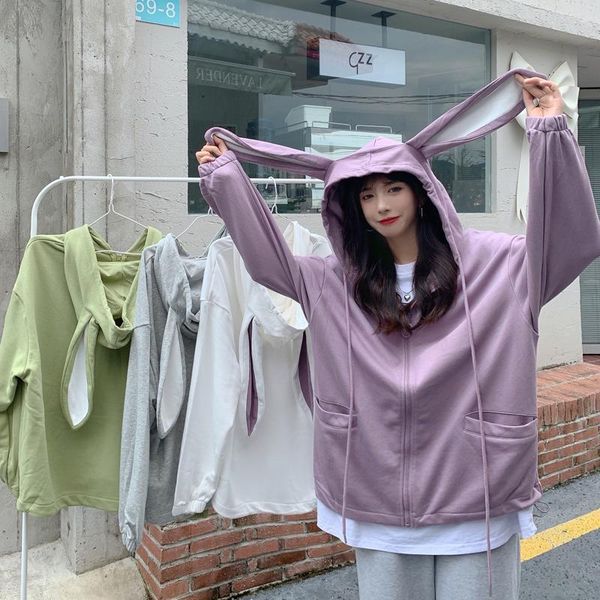 women's hoodies & sweatshirts 2021 fall loose multicolor ear sweatshirt zipper jacket long sleeve trendy hoodie, Black
women's hoodies & sweatshirts 2021 fall loose multicolor ear sweatshirt zipper jacket long sleeve trendy hoodie, Black