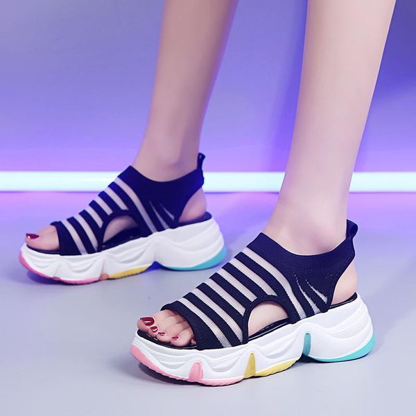 women sandals summer platform shoes women's breathable comfort walking colorful ladies shoe, Black
women sandals summer platform shoes women's breathable comfort walking colorful ladies shoe, Black