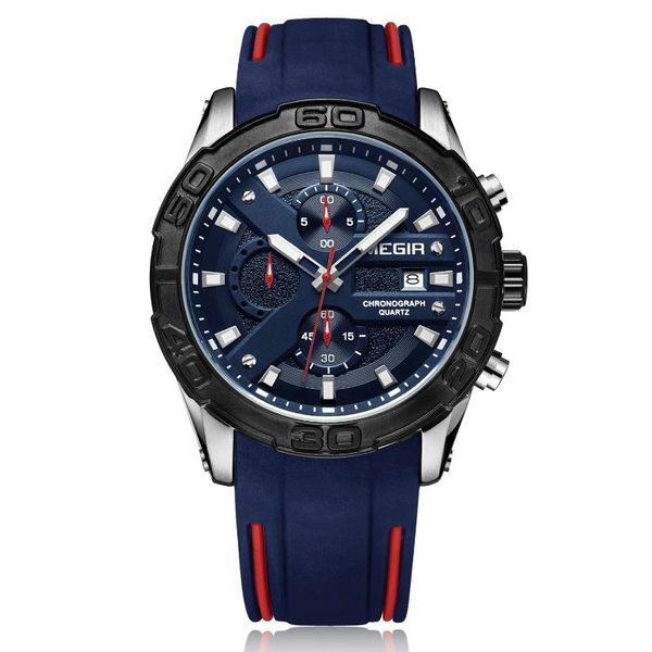 wristwatches megir 2055 men's silicone strap casual sport brand watches waterproof chronograph quartz watch man military clock, Slivery;brown
wristwatches megir 2055 men's silicone strap casual sport brand watches waterproof chronograph quartz watch man military clock, Slivery;brown