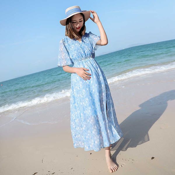 plus size maternity summer chiffon lactation dress empire pregnant women maxi dress side split floral beach dress breastfeeding x0902, White
plus size maternity summer chiffon lactation dress empire pregnant women maxi dress side split floral beach dress breastfeeding x0902, White