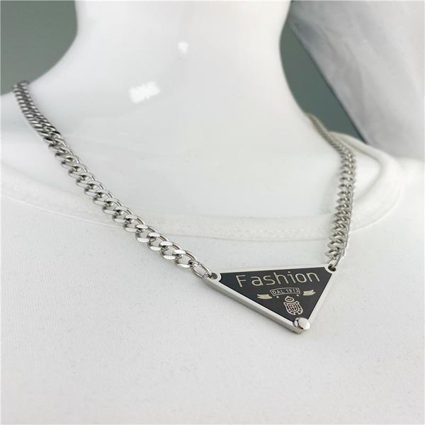 chains europe and american hip-h-star star with punk pour triangle link titanium steel pendant personality fashion couple chain, Silver
chains europe and american hip-h-star star with punk pour triangle link titanium steel pendant personality fashion couple chain, Silver