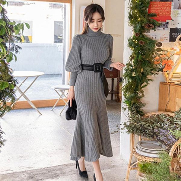 casual dresses chic lantern sleeve long knitted dress warm winter turtleneck sweater pu belt slim bodycon mermaid women, Black;gray
casual dresses chic lantern sleeve long knitted dress warm winter turtleneck sweater pu belt slim bodycon mermaid women, Black;gray