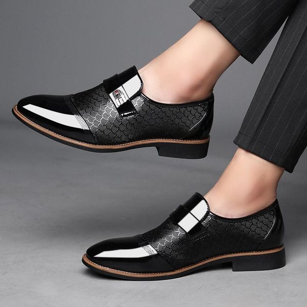 fashion business dress men shoes 2021 classic leather men's suits slip on oxfords, Black
fashion business dress men shoes 2021 classic leather men's suits slip on oxfords, Black