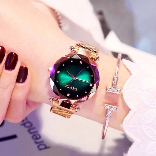 wristwatches relogio feminino 2021 green women watches fashion starry sky magnetic watch ladies dress quartz clock, Slivery;brown
wristwatches relogio feminino 2021 green women watches fashion starry sky magnetic watch ladies dress quartz clock, Slivery;brown