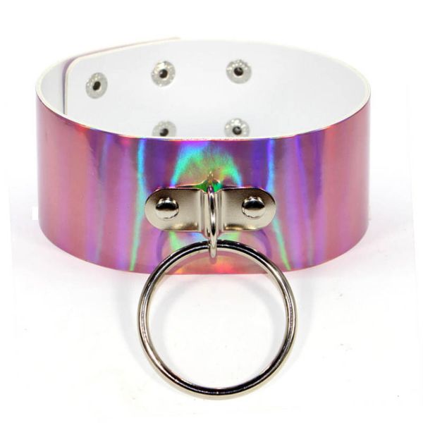 yijia groothandel 4cm breed goth hoop hanger choker ketting laser verstelbare pu leer fetish sieraden dropshipping, Silver
yijia groothandel 4cm breed goth hoop hanger choker ketting laser verstelbare pu leer fetish sieraden dropshipping, Silver