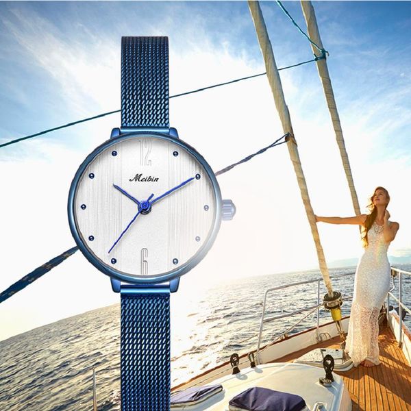 wristwatches meibin women watch fashion luxury mesh strap rose gold female clock for watches montre femme 2021, Slivery;brown
wristwatches meibin women watch fashion luxury mesh strap rose gold female clock for watches montre femme 2021, Slivery;brown