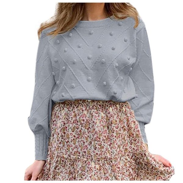 women's sweaters knitted sweater ladies autumn and winter fashion warmth round neck wool ball long-sleeved pullover, White;black
women's sweaters knitted sweater ladies autumn and winter fashion warmth round neck wool ball long-sleeved pullover, White;black