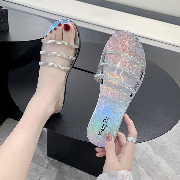 summer women crystal slippers glitter flat soft bling female candy color flip flops outdoor ladies slides beach shoes, Black
summer women crystal slippers glitter flat soft bling female candy color flip flops outdoor ladies slides beach shoes, Black