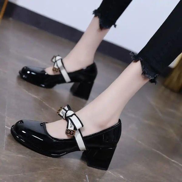 dress shoes women platform pumps spring autumn 2021 shallow mouth buckle strap round toe mary jane for high heels, Black
dress shoes women platform pumps spring autumn 2021 shallow mouth buckle strap round toe mary jane for high heels, Black
