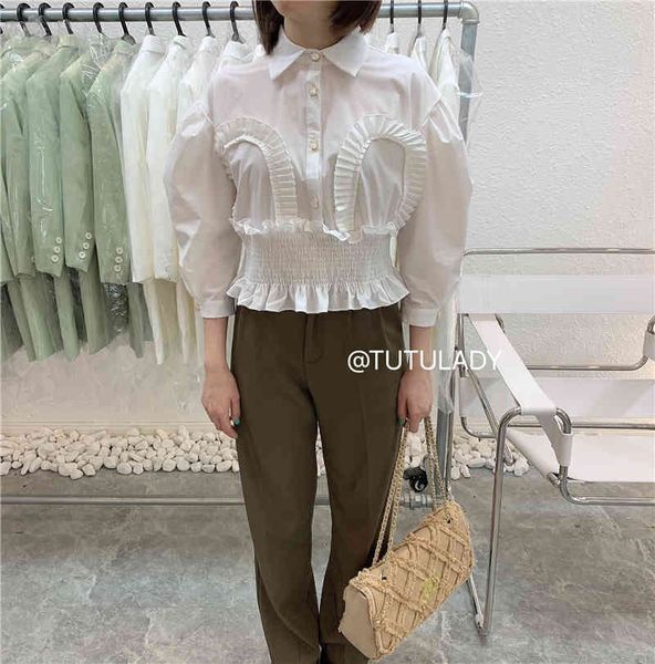 sweaters ageing niche design bubble short plied wooden ear edge 2021 elastic sleeve all-match top, White;black
sweaters ageing niche design bubble short plied wooden ear edge 2021 elastic sleeve all-match top, White;black