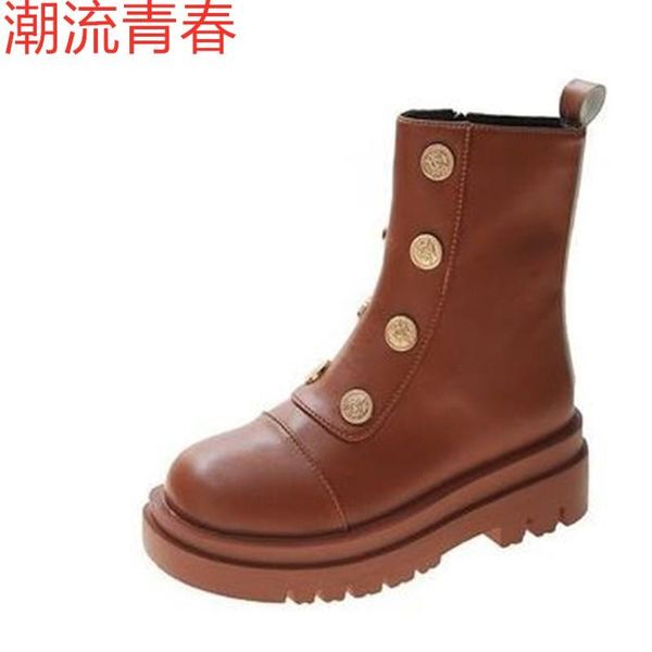boots women chunky heel platform female thick bottom leather autumn winter round toe ankle, Black
boots women chunky heel platform female thick bottom leather autumn winter round toe ankle, Black