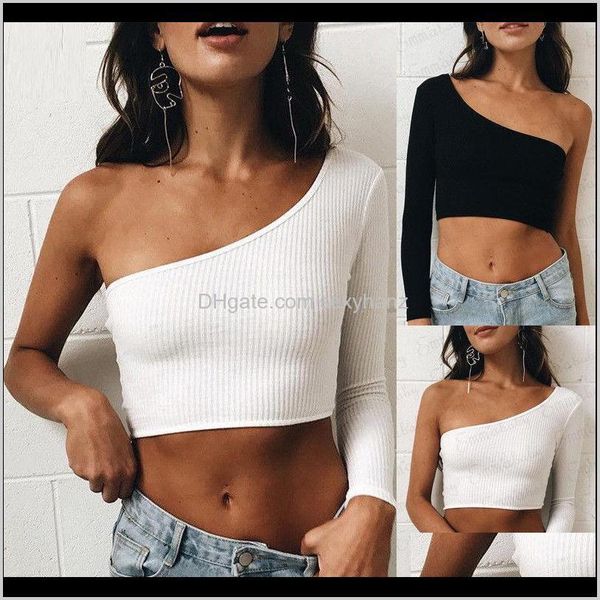 t-shirt & tees womens clothing apparel drop delivery 2021 women one shoulder crop cotton long sleeve tee shirt slim clubwear sjmiu, White
t-shirt & tees womens clothing apparel drop delivery 2021 women one shoulder crop cotton long sleeve tee shirt slim clubwear sjmiu, White