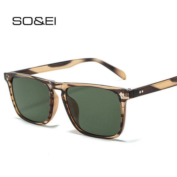sunglasses so&ei fashion square women retro nail decorative leopard dark green eyewear men clear lens glasses frame shades uv400, White;black
sunglasses so&ei fashion square women retro nail decorative leopard dark green eyewear men clear lens glasses frame shades uv400, White;black