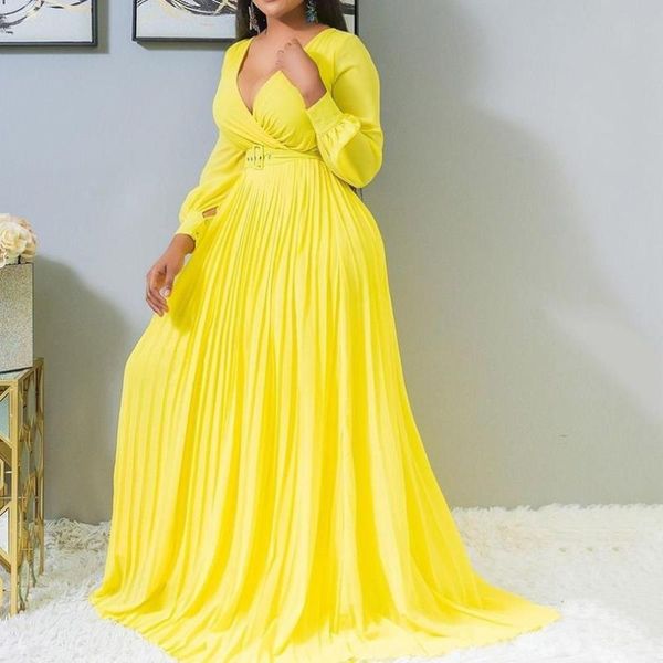 full sleeve plus size ladies dress women long dresses pleated plain party vintage female maxi casual, Black;gray
full sleeve plus size ladies dress women long dresses pleated plain party vintage female maxi casual, Black;gray