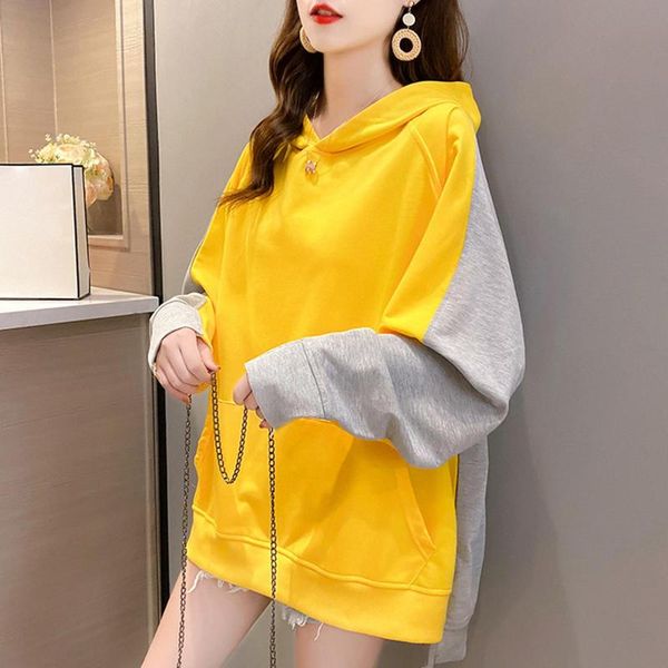 women's hoodies & sweatshirts women loose leisure long sleeve color block hooded hoodie pullover blouse streetwear, Black
women's hoodies & sweatshirts women loose leisure long sleeve color block hooded hoodie pullover blouse streetwear, Black