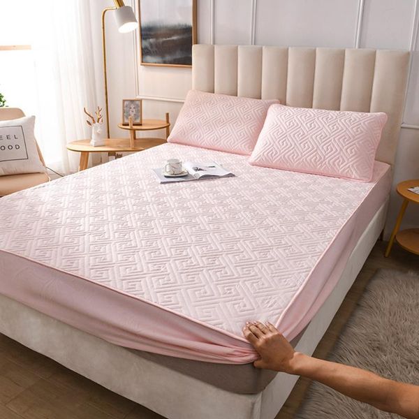 pink thicken quilted mattress cover king queen air-permeable bed fitted sheet anti-bacteria sheets & sets
pink thicken quilted mattress cover king queen air-permeable bed fitted sheet anti-bacteria sheets & sets