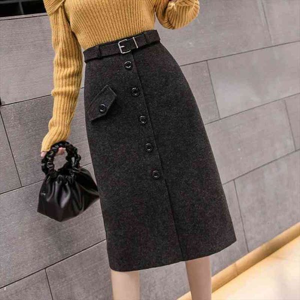 woolen autumn and winter single women skirts belt long slit a- line woman mujer faldas saias mulher, Black
woolen autumn and winter single women skirts belt long slit a- line woman mujer faldas saias mulher, Black