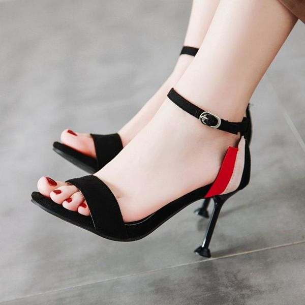 big size 9 11 12 13 14 high heels sandals women shoes woman summer ladies colour-matched open-toe button, Black
big size 9 11 12 13 14 high heels sandals women shoes woman summer ladies colour-matched open-toe button, Black