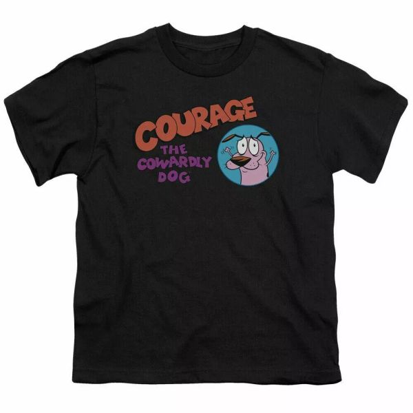 Courage the Cowardly Dog Courage Logo Kids Youth T Shirt Licensed Tee Black, White;black
Courage the Cowardly Dog Courage Logo Kids Youth T Shirt Licensed Tee Black, White;black