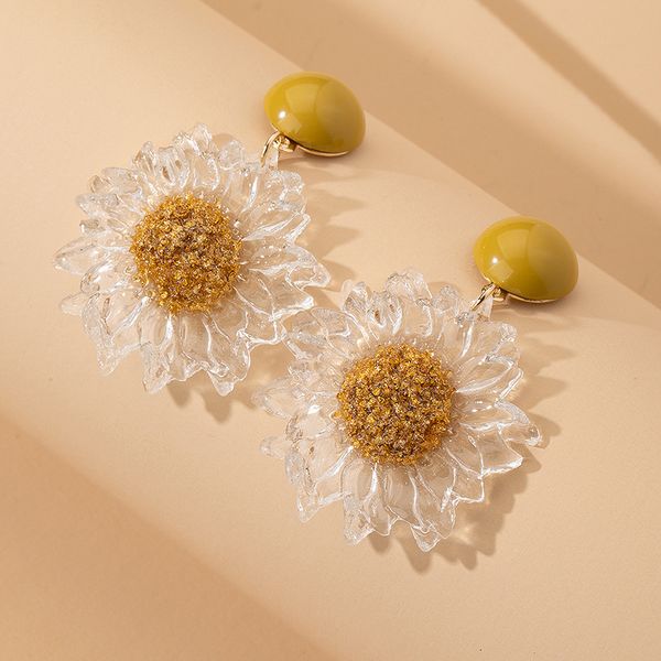 korean small new fresh and lovely flower earrings sweet simple sen long female flower earrings, Golden
korean small new fresh and lovely flower earrings sweet simple sen long female flower earrings, Golden