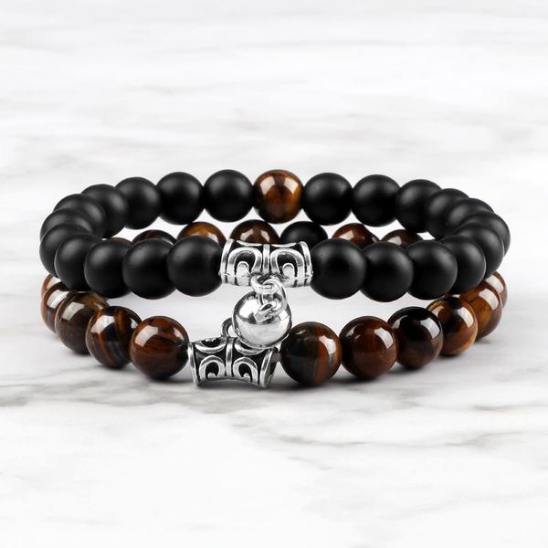 beaded, strands tiger eye stone onyx beads bracelet lovers heart matching magnet attraction bracelets couple distance wrist jewelry bangles, Black
beaded, strands tiger eye stone onyx beads bracelet lovers heart matching magnet attraction bracelets couple distance wrist jewelry bangles, Black