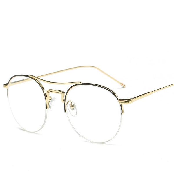 fashion sunglasses frames the vintage round frame flat mirror school style men and women glasses 100 with myopic, Black
fashion sunglasses frames the vintage round frame flat mirror school style men and women glasses 100 with myopic, Black