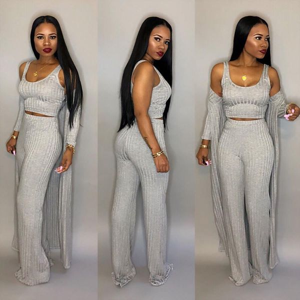 large size 3xl 3 women tracksuits piece set winter long sleeve three pieces sets for female short coat pants, Gray
large size 3xl 3 women tracksuits piece set winter long sleeve three pieces sets for female short coat pants, Gray