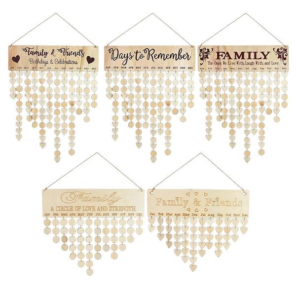 family and friends wooden board birthday calendar tracker wind chimes wall hanging decorations wood sign plaque for home decor decorative ob
family and friends wooden board birthday calendar tracker wind chimes wall hanging decorations wood sign plaque for home decor decorative ob
