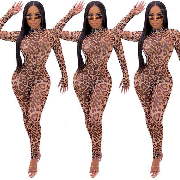 women's jumpsuits & rompers leopard printed perspective gauze skinny bodysuit club women designer clothes fashion womens long sleeve bp, Black;white
women's jumpsuits & rompers leopard printed perspective gauze skinny bodysuit club women designer clothes fashion womens long sleeve bp, Black;white
