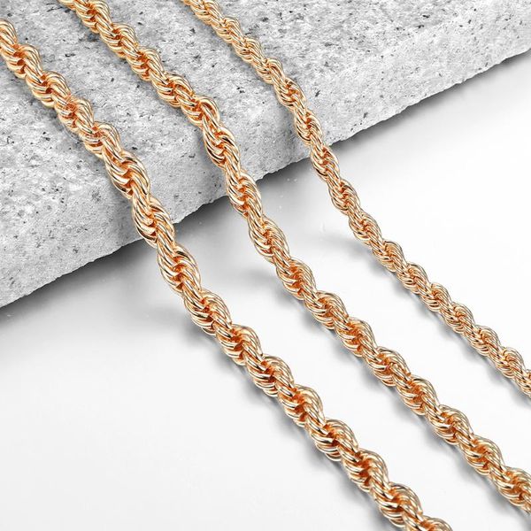 necklaces for women men 585 rose gold rope chain necklace twisted female jewelry party wedding accessories 5/6/7mm hcnm02 chains, Silver
necklaces for women men 585 rose gold rope chain necklace twisted female jewelry party wedding accessories 5/6/7mm hcnm02 chains, Silver