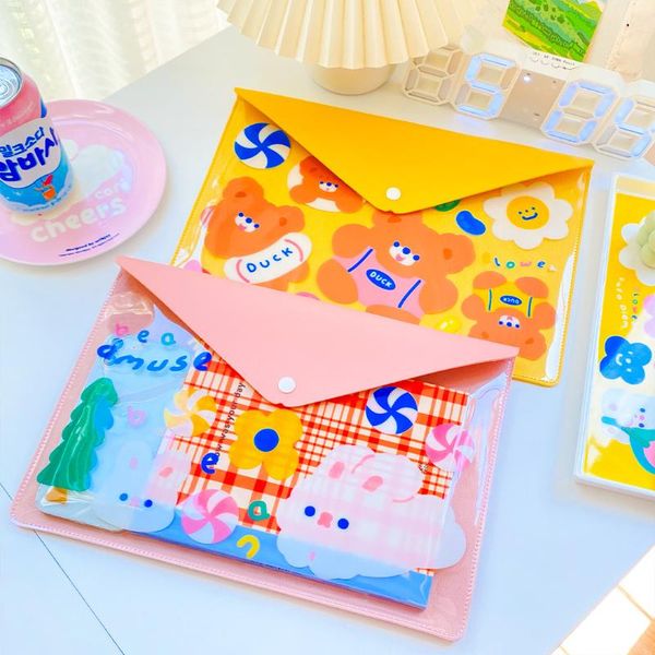 cosmetic bags & cases a4 cute bear folder file document bag durable waterproof kawaii case school stationery office supplies
cosmetic bags & cases a4 cute bear folder file document bag durable waterproof kawaii case school stationery office supplies