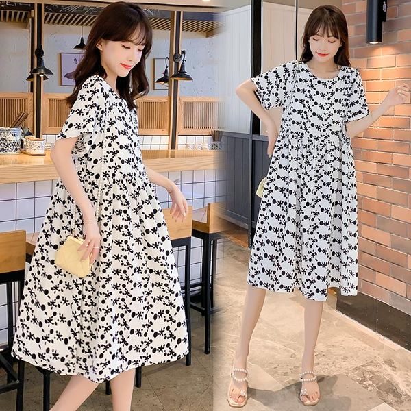 maternity dresses 61628# dress summer short sleeves korean style bow knot decoration a line pregnant women plus size mom, White
maternity dresses 61628# dress summer short sleeves korean style bow knot decoration a line pregnant women plus size mom, White