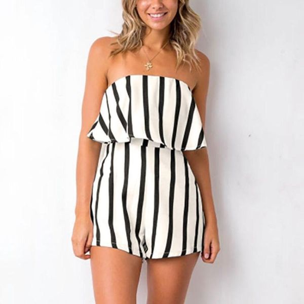 women's jumpsuits & rompers women summer strapless jumpsuit romper female casual off shoulder striped sleeveless playsuit, Black;white
women's jumpsuits & rompers women summer strapless jumpsuit romper female casual off shoulder striped sleeveless playsuit, Black;white