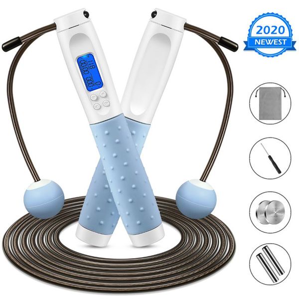jump ropes 3m electronic counting rope cord skipping adjustable digital speed jumping for fitness workout training
jump ropes 3m electronic counting rope cord skipping adjustable digital speed jumping for fitness workout training