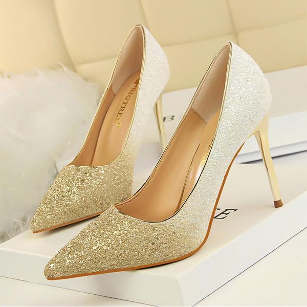 bling women's pumps gradient high heel shoes for women wedding ladies pointed toe stiletto 9.5cm party dress, Black
bling women's pumps gradient high heel shoes for women wedding ladies pointed toe stiletto 9.5cm party dress, Black