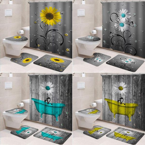 shower curtains sunflower curtain bathroom 3d waterproof fabric beautiful flower toilet cover mat non-slip rug set home decor
shower curtains sunflower curtain bathroom 3d waterproof fabric beautiful flower toilet cover mat non-slip rug set home decor