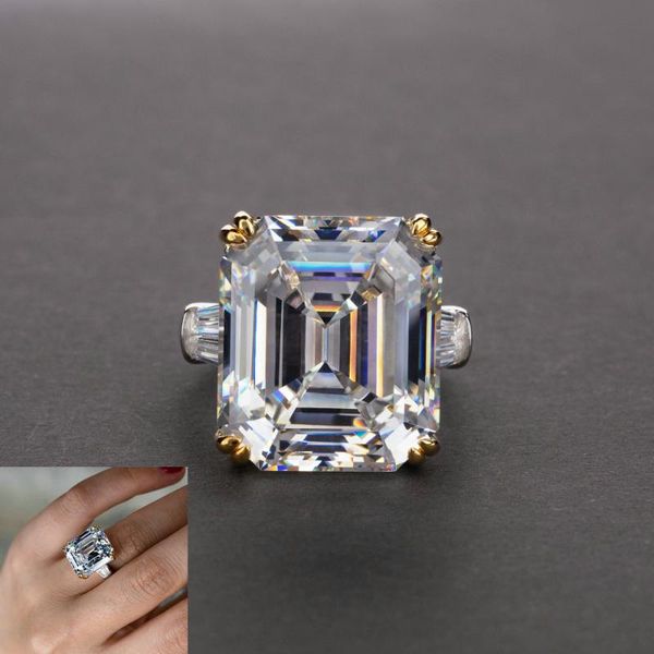 cluster rings sterling silver s925 royal square ring imported high carbon diamond luxury large gem for women men wedding jewelry, Golden;silver
cluster rings sterling silver s925 royal square ring imported high carbon diamond luxury large gem for women men wedding jewelry, Golden;silver