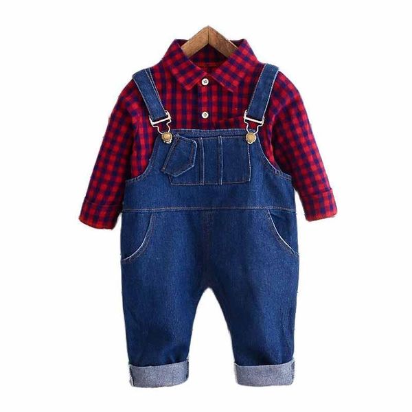clothing sets autumn and winter childrens suit 2021 fashion products for boys girls korean plaid shirt denim bib two-piece 0-4y, White
clothing sets autumn and winter childrens suit 2021 fashion products for boys girls korean plaid shirt denim bib two-piece 0-4y, White