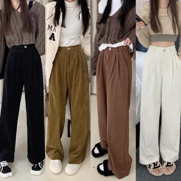 women's pants & capris 3colors sml2021 autumn winter high waist korean straight trousers female corduroy casual wide leg long female(hd, Black;white
women's pants & capris 3colors sml2021 autumn winter high waist korean straight trousers female corduroy casual wide leg long female(hd, Black;white