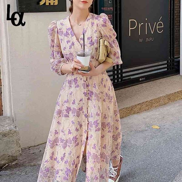 summer women korean v-neck button vintage floral dress female split beach holiday puff sleeve print vestidos 210519, Black;gray
summer women korean v-neck button vintage floral dress female split beach holiday puff sleeve print vestidos 210519, Black;gray
