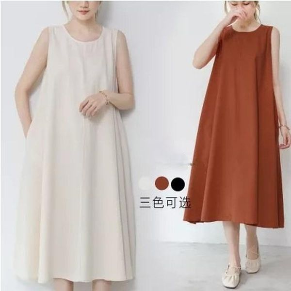 casual dresses 2021 summer loose linen dress women sleeveless a-line long woman vintage oversize midi robe vestidos korean, Black;gray
casual dresses 2021 summer loose linen dress women sleeveless a-line long woman vintage oversize midi robe vestidos korean, Black;gray