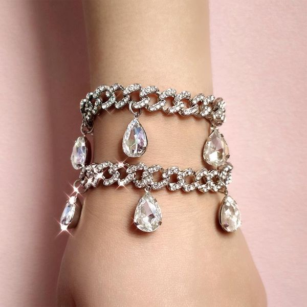 link, chain cuban link bracelets bling full rhinestone paved for women shining chunky crystal round punk jewelry trendy, Black
link, chain cuban link bracelets bling full rhinestone paved for women shining chunky crystal round punk jewelry trendy, Black