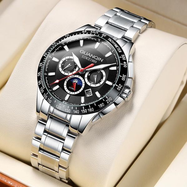 wristwatches guanqin watch automatic sport business wristwatch waterproof mechanical watches male clock fashion week date reloj hombre, Slivery;brown
wristwatches guanqin watch automatic sport business wristwatch waterproof mechanical watches male clock fashion week date reloj hombre, Slivery;brown