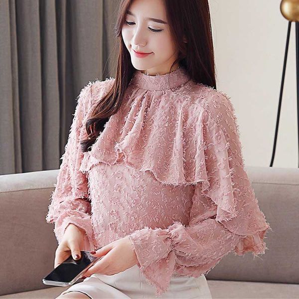spring long lantern sleeve stand collar ruffles chiffon shirt casual loose blouses tie 210601, White
spring long lantern sleeve stand collar ruffles chiffon shirt casual loose blouses tie 210601, White