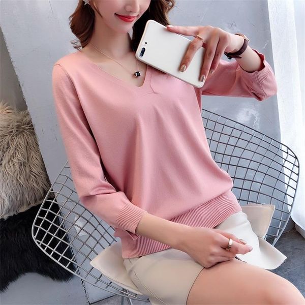 women's sweaters 2021 summer with knit cuff v-neck cultivate one's morality split sleeve head dress loose comfortable figure, White;black
women's sweaters 2021 summer with knit cuff v-neck cultivate one's morality split sleeve head dress loose comfortable figure, White;black