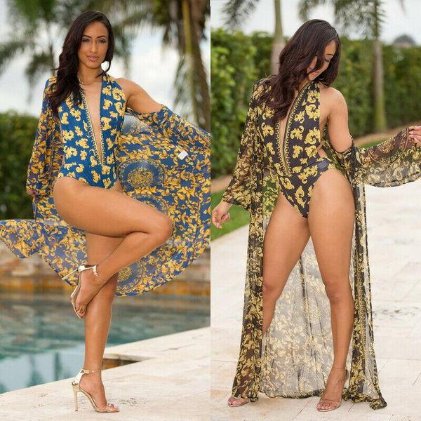 one-piece suits fashion women floral swimwear bathing suit deep v-neck monokini padded bikini swimsuit backless
one-piece suits fashion women floral swimwear bathing suit deep v-neck monokini padded bikini swimsuit backless