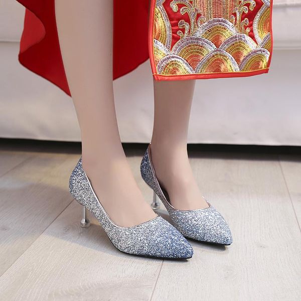 dress shoes sequin heels women wedding bride high heel stiletto party sparkling pointed toe pumps, Black
dress shoes sequin heels women wedding bride high heel stiletto party sparkling pointed toe pumps, Black