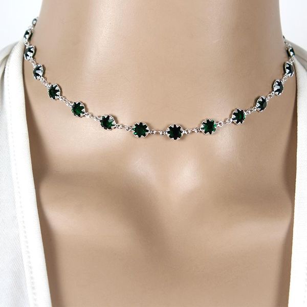 trendy fashion exquisite green stone chain choker necklace women personality gold silver color party statement necklaces jewelry chokers, Golden;silver
trendy fashion exquisite green stone chain choker necklace women personality gold silver color party statement necklaces jewelry chokers, Golden;silver