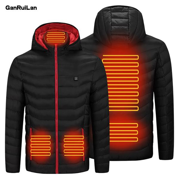 est men winter warm usb heating jackets smart thermostat pure color hooded heated clothing waterproof warm coats b0829 210518, Black;brown
est men winter warm usb heating jackets smart thermostat pure color hooded heated clothing waterproof warm coats b0829 210518, Black;brown